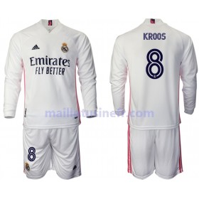 Maillot de Foot Real Madrid Toni Kroos 8 Domicile 2020-21 Manches Longues - Enfant